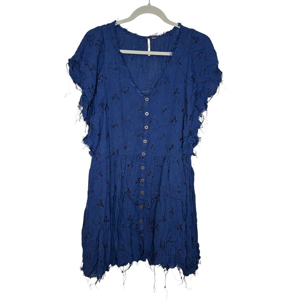 Free People Oh Clementine‎ Embroidered Floral Mini Dress Size Small